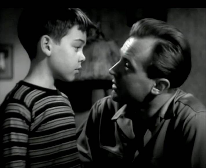 Bobby Driscoll y Arthur Kennedy