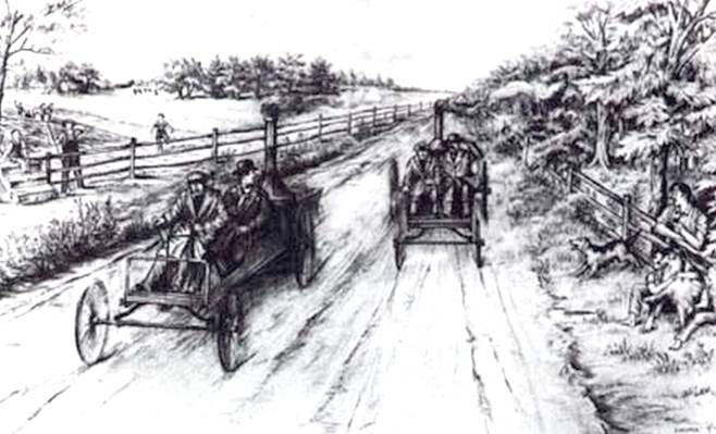 1878 - Steam car Oshkosh wins the Great Race from Green Bay to Madison