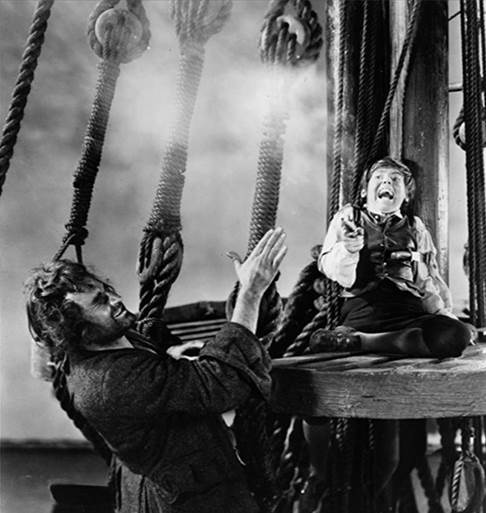 TREASURE ISLAND Bobby Driscoll y Geoffrey Keen