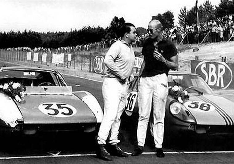 Rob Slotemaker con ben pon en Zolder 1964 (de www